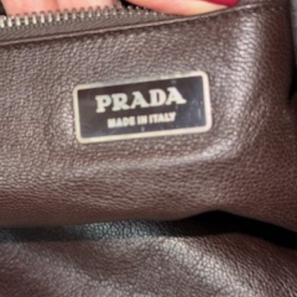 Prada Suede brown with alligator straps, messenger, shoulder bag, vintage - Picture 13 of 16